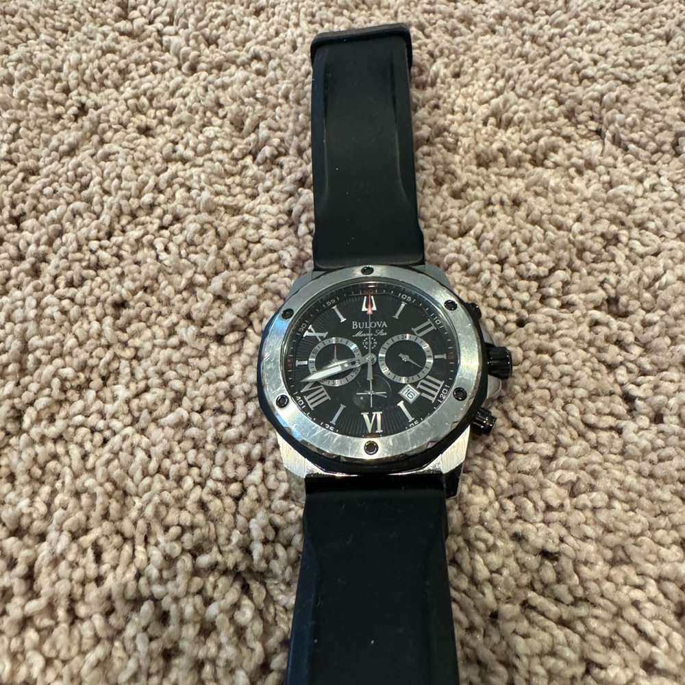 Bulova Watch Black Sporty watch